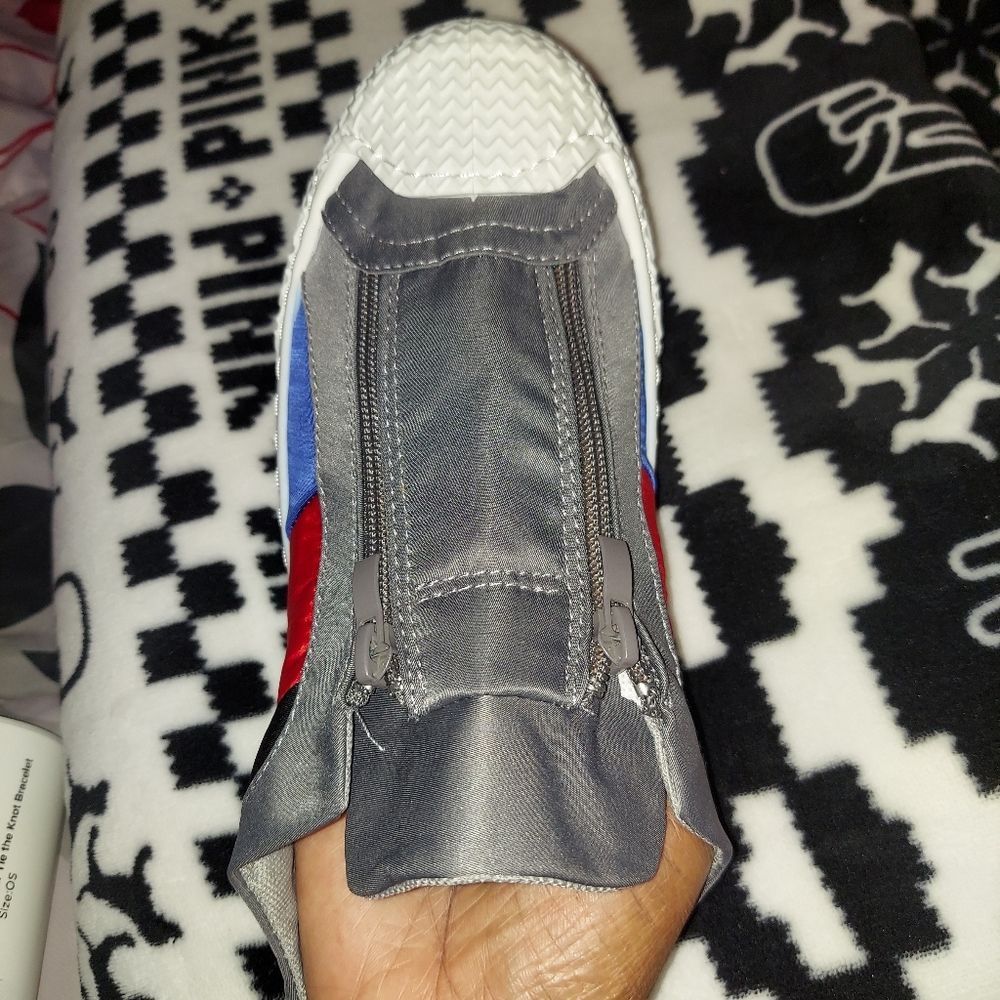 Color Block Zip-Front Sneaker Mules - Picture 7 of 7